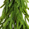 Nearly Natural 20" Artificial Real Touch Down Swept Norfolk Island Pine in Christmas Tin Metal Planter - 2 of 4
