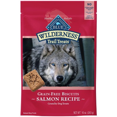 Blue Buffalo Wilderness 100% Grain-Free Biscuits Salmon Recipe Crunchy Dog Treats