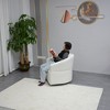 Modern Velvet 360¡ã Swivel High-Back Armchair Sofa with Upholstered Seat - 2 of 4
