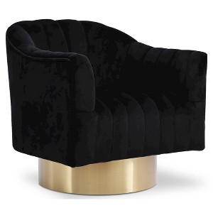 Meridian Furniture,Farrah Velvet Accent Chair - 1 of 4
