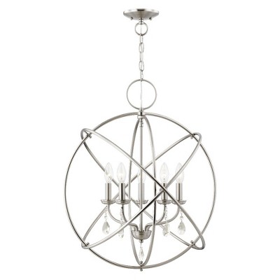 Livex Lighting Aria 5 - Light Chandelier in  Brushed Nickel
