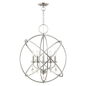 Livex Lighting Aria 5 - Light Chandelier in  Brushed Nickel - 1 of 4