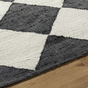 Hauteloom Vivir x Livabliss Antho Black Diamonds Jute Rug - 1 of 4