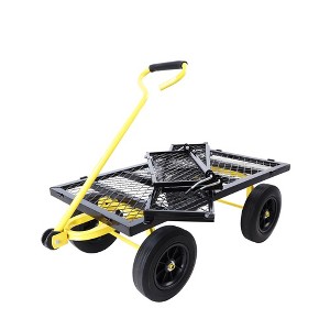 Solid wheels Tools cart Wagon Cart Garden cart trucks - 1 of 4