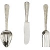 Set of 3 Aluminum Metal Utensils Knife Spoon and Fork Wall Decors - Olivia & May - 2 of 4