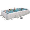 Bestway 24ft x 12ft x 52in Rectangular Frame Family Swimming Pool & Test Kit - 2 of 4