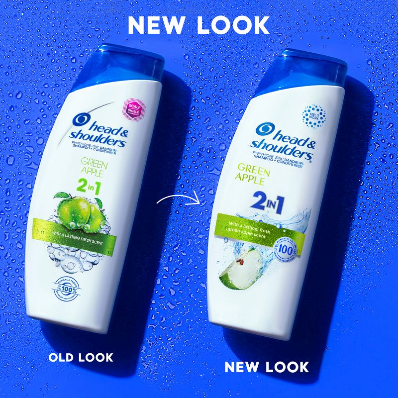 Head & Shoulders Green Apple 2-in-1 Anti Dandruff Shampoo & Conditioner for Dry & Itchy Scalp, 4 of 14