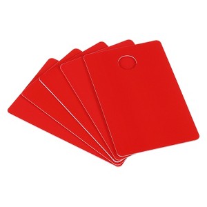 Unique Bargains PVC Blank Cards with Slot Punch on Short Side for Business Office 10 Pcs - 1 of 4