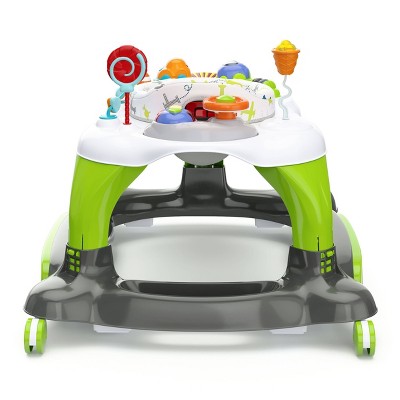 Green Foldable Activity Walker with Padded Seat and Sound Effects