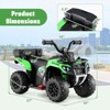 Costway 6V Toddler Ride On Electric Car ATV with Lights & Music & USB Port Storage Box Toy Car Red/Blue/Khaki/Green/Pink - 3 of 4