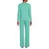 Lands' End Women's Knit Pajama Set Long Sleeve T-Shirt and Pants - 2 of 3