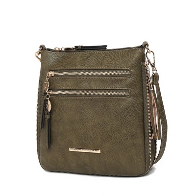 MKF Collection Angelina Crossbody Shoulder Women's Handbag Vegan Leather Purse by Mia K