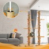 VisioGear Floor to Ceiling Cat Tree, 80" - 95" Adjustable Tall Cat Tower, 3-Level Cat Climbing Towe for Indoor Cats, Orange, 14.5"*8.25"*95.25" - 4 of 4