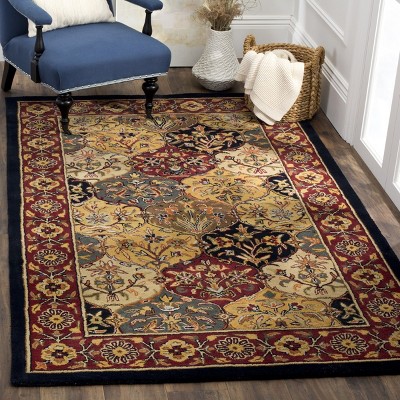 Heritage Multi/Navy Hand-Tufted Wool 5' x 8' Oriental Rug