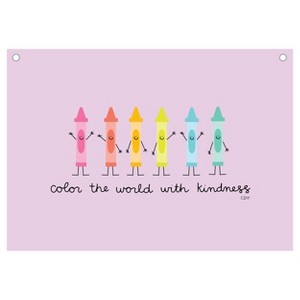 Callie Danielle Tapestry Color the World with Kindness - 1 of 1