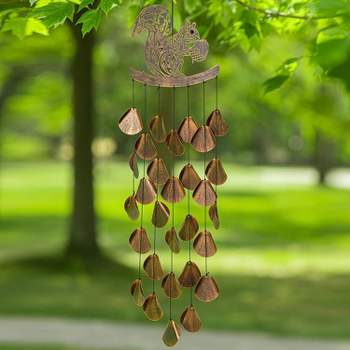 Dawhud Direct 20" H Shimmering Squirrel Wind Chimes