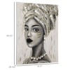 Aghana Digitals Gold & Grey Handmade African Woman Canvas Wall Art, 39.25"x31.5" - Ready-to-Hang - 3 of 4