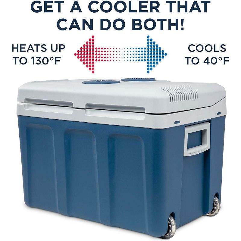 Ivation 45 L Portable Electric Cooler, Camping Fridge with Car Adapter, 3 of 8