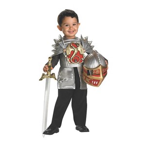 Disguise Toddler Boys' Knight Of The Dragon Costume - Size 3T-4T - Silver - 1 of 2
