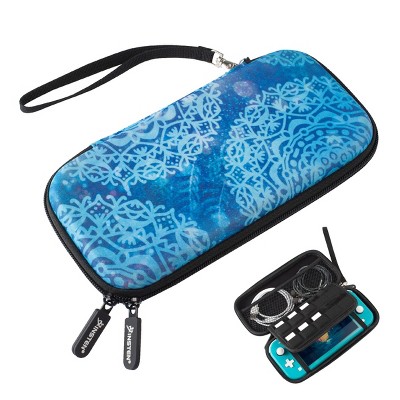 Insten Carrying Case with 10 Game Slots Holder for Nintendo Switch Lite - Portable & Protective Travel Cover Accessories, Mandala