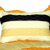 Slickblue 3 PC Handmade Full/Queen Quilt Set, Reversible Vermicelli Quilted, Horizontal Stripes, 37 Color Options - 2 of 4
