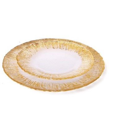 Set of 4 Plates with Flashy Design - Thumbnail 3