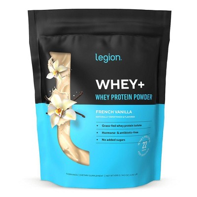 Whey+ Protein Isolate Powder naturally sweetened and flavored - French Vanilla - 15 servings