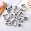 Kitcheniva Christmas Cookie Cutter Variety Pack - Christmas Tree, Santa, Gingerbread Man, Snowman, Reindeer - 3 of 4