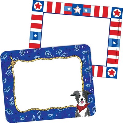 2pk 45ea Western & Americana Remember Me! Self-Adhesive Name Tag Labels - Barker Creek