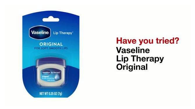 Vaseline Lip Therapy Original 0.25oz, 2 of 11, play video