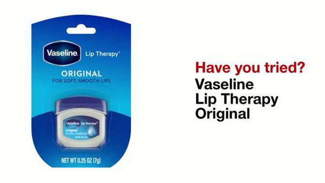Vaseline Lip Therapy Original 0.25oz, 2 of 9, play video