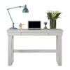 Gulches White Computer Desk Gray Rub-Through Rustic Look, 1 Drawer, 100LBS Top Capacity, Easy Assembly - 4 of 4