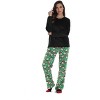 Just Love Ultra-Soft Womens Pajama Pant Set with Matching Socks with Sayings / Christmas Pajamas - 2 of 4
