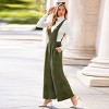 Women's Chic Olive Wide-Leg Jumpsuit with Suspender - Cupshe - 2 of 4