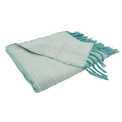 Light aqua throw blanket sale