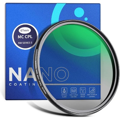 MaseiKar 67mm Polarizer Filter, 24 Layer Multi Resistant Nano Coated MC CPL Circular Polarizing Filter with HD Optical Glass for Camera Lens