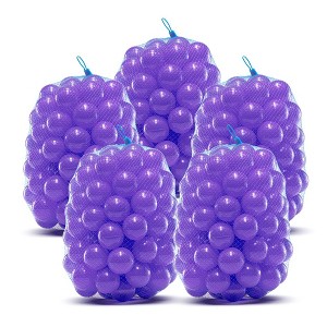 Upper Bounce Crush Proof Soft Plastic Trampoline Pit Balls - Kids Ball Set for Trampolines, Play Room, Tent, Pool Bath - 1 of 4