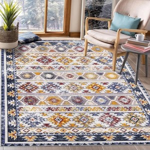 Washable Area Rug,Non-Slip Thin Low-Pile Carpet for Living Room, Bedroom, Dining, Kitchen & Playroom - 1 of 4