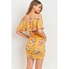 Hello Miz Women's Fitted Ruffle Off Shoulder Maternity Dress - 3 of 4