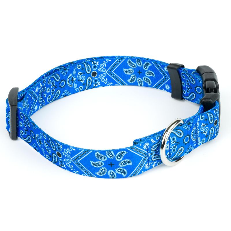 Country Brook Petz Deluxe Blue Bandana Dog Collar - Made in the U.S.A., 5 of 7