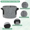 Unique Bargains Thickened Fabric Durable Handles Multipurpose Good Drainage Plant Grow Bags 5 Pcs - 2 of 4