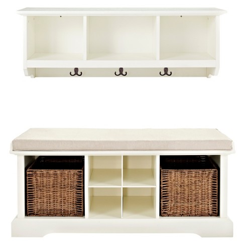 Entryway shelf and bench hot sale