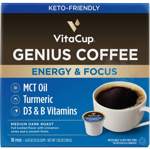 VitaCup Vitamin Infused Coffee Pods - French Roast