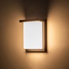 C Cattleya LED Outdoor Wall Light Architectural Grey Wall Sconce with Acrylic Shade - 3 of 4