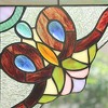 CHLOE Lighting VICTORIE Victorian Tiffany-glass Window Panel 8 Wide - 2 of 4
