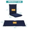 Costway Adjustable Floor Chair Cushioned Lounger Recliner w/ 6-Position Comfortable Back Support & Thick Padded Lazy Sofa Floor Seat Navy - 3 of 4