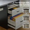 Bestier 55 Inch Industrial Office Computer Desk with Storage - 2 of 4
