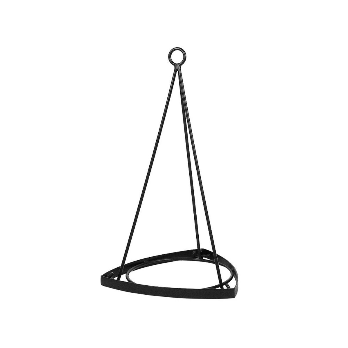 Lina I Modern Iron Plant Hanger Black - Achla Designs: Ceiling Hanging, Outdoor/Indoor Decor, No Assembly Required