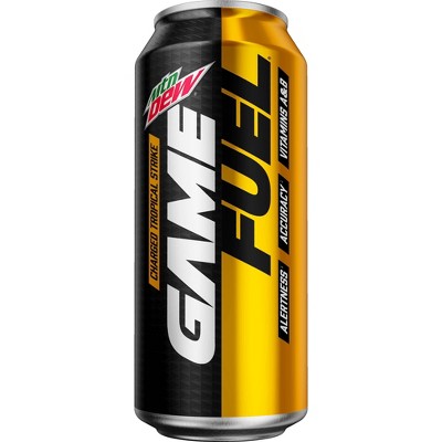 Mountain Dew AMP Game Fuel Charged Tropical Strike - 16 fl oz Can