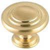 Elegant Lighting Minu 1.3Inch Diameter Brushed Gold Mushroom Knob Multipack (Set of 10) - 4 of 4